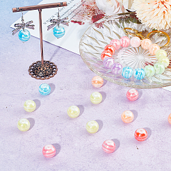 60 шт. акриловые бусины с цветным покрытием AB&nbsp;SACR-SC0001-40