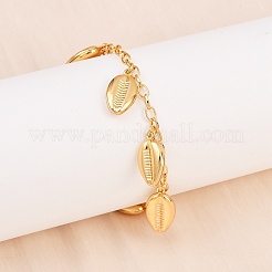 Летние браслеты с подвесками в виде морских животных из нержавеющей стали 304 BJEW-D359-16B-G