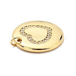 Латунные микро проложить кубического циркония подвески KK-E015-25G