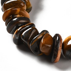 Природных тигровый глаз бисер нитей G-B026-03