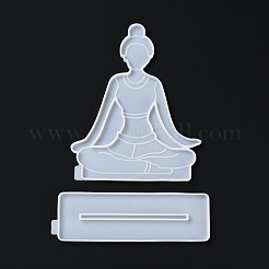 Силиконовые Молды для статуй для йоги своими руками&nbsp;DIY-G046-11