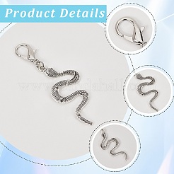 Dijes de aleación de serpiente para zapatos&nbsp;HJEW-CP00018