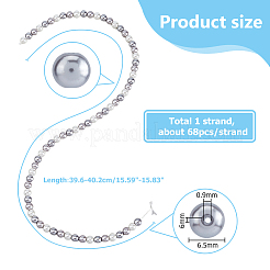 1 filo di perle di vetro&nbsp;HY-HS0001-01B