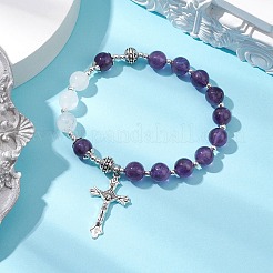 3 braccialetti di perline di pietre preziose miste naturali&nbsp;BJEW-TA00564
