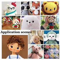 250 шт. 13 вида пластиковых глаз для валяния и пришивания DIY-PH0013-62