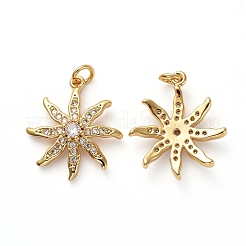 Латунные микропаве прозрачные подвески с фианитом KK-I658-38G