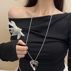 Двойные полые ожерелья из сплава с подвеской в виде сердца для женщин&nbsp;FS-WG350AD-01