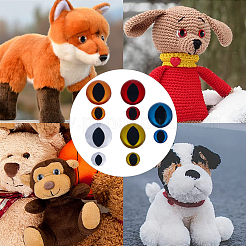 80 набор из 10 пластиковых кукольных глаз DIY-GF0008-63