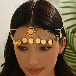 Элегантные украшения для волос из цинкового сплава в виде кисточки из старинной монеты TH1149