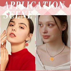 35 шт. подвески из непрозрачной смолы с фруктовой тематикой&nbsp;RESI-YW0006-09