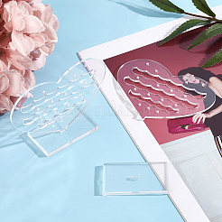 Акриловая рамка дисплея серьги EDIS-WH0006-10