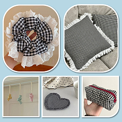 Tissu polyester tartan&nbsp;DIY-WH0816-561C