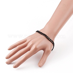 Мужские браслеты из нержавеющей стали 304 с кубинскими звеньями X-BJEW-JB05917-02