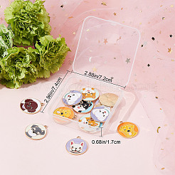 Подвески из сплава эмали 18шт 9 стиля&nbsp;ENAM-SC0002-92