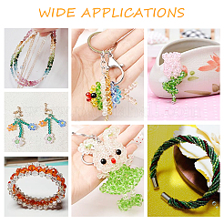 Граненый круглый полный радуги гальваническим гальваническим стеклянные бусины пряди&nbsp;EGLA-AR0001-03