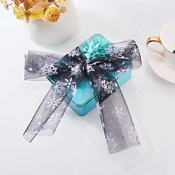 Сетчатые ленты со снежинками в стиле деко&nbsp;OCOR-P010-G15