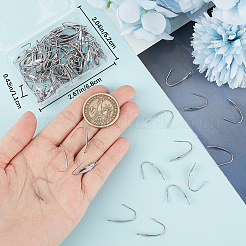 100 шт. крючки для сережек из хирургической нержавеющей стали 316 STAS-BBC0004-90