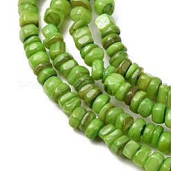 Chapelets de perles de coquille d'eau douce naturelle teinte&nbsp;SH-CBA2978-04B