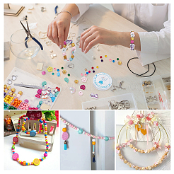 DIY-Set zum Basteln von Armbändern und Schlüsselanhängern aus Holzperlen&nbsp;DIY-PH0008-94