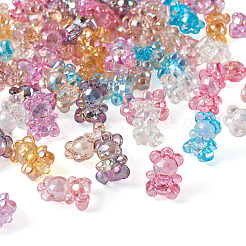 80шт 8 цвета прозрачные акриловые подвески MACR-PJ0001-07