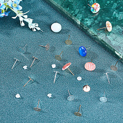 90 шт. 3 цвета фурнитура для сережек-гвоздиков из нержавеющей стали 304 STAS-UN0022-51