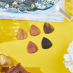 5шт. двухцветные деревянные медиаторы для гитары AJEW-FH0005-20