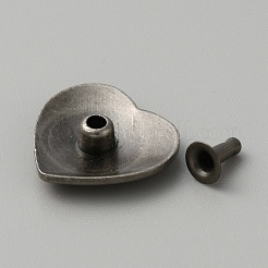 Münznieten aus Zinklegierung&nbsp;FIND-WH0110-629