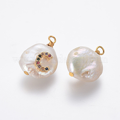 Подвески из натурального пресноводного жемчуга PEAR-L027-01