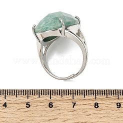 Натуральные кольца амазонитовых пальцев&nbsp;RJEW-C154-01K