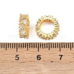 Латунные микропаве из прозрачного кубического циркония KK-C142-03G