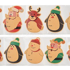 Pegatinas de papel con dibujos animados de temática navideña&nbsp;STIC-P013-09A