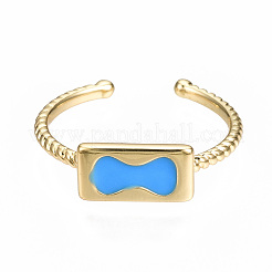 Манжеты из латуни с эмалью RJEW-N035-036-NF