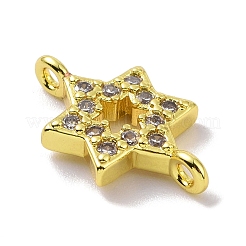 Echtes 18 Karat vergoldetes Messing mit Mikropavé-Zirkonia-Anhängern&nbsp;KK-L209-047G-02