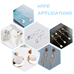 40 шт. 4 размера подвески из нержавеющей стали 304 с вакуумным покрытием PVD STAS-UN0020-50MC