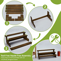 3-слойная деревянная модель игрушечная собранная держатели для стояков ODIS-WH0025-225