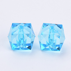 Прозрачные акриловые бусины&nbsp;TACR-Q259-10mm-V40