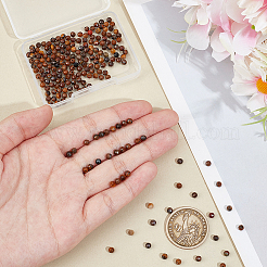 2 нити натуральных бусин тигрового глаза&nbsp;G-NB0005-72