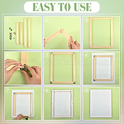 Holzrahmen für Ölgemälde&nbsp;DIY-WH0671-353
