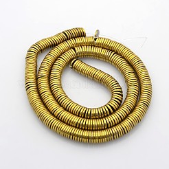 Гальванизировать немагнитных синтетический гематит бисер пряди X-G-J216E-06