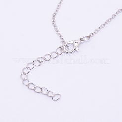 Colliers pendentifs en alliage de strass&nbsp;NJEW-WH0007-02F