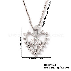 Collane con ciondolo a forma di cuore cavo&nbsp;JH4216-1