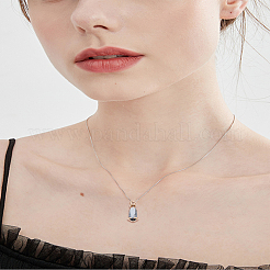 8шт 4 цвета граненые стеклянные подвески GLAA-LP0001-21