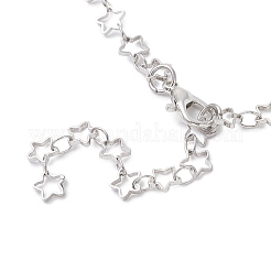 Изготовление латунного браслета-цепочки со звездой&nbsp;AJEW-JB01423