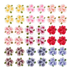 135 Stück 9 Farben Rosenblüten-Harz-Cabochons&nbsp;MRMJ-TA0001-50