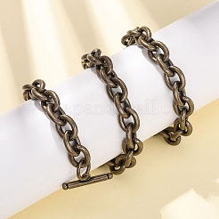 Женские цепочки из нержавеющей стали 304 толщиной 9 мм.&nbsp;NJEW-G194-03AB