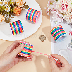 4 рулон сегментного окрашенного нейлонового атласного шнура с плетением «ратис» NWIR-SC0001-19