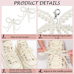 Пластиковые подвески для обуви с имитацией жемчуга&nbsp;AJEW-CP0006-58