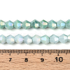 Anlaufschutz-galvanisierte Doppelkegel-Glasperlenstränge&nbsp;EGLA-T021-6mm-16-07