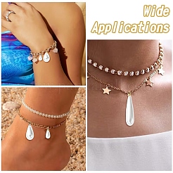 40 шт. 8 стильных подвески из АБС-пластика с жемчугом&nbsp;FIND-YW0012-01G