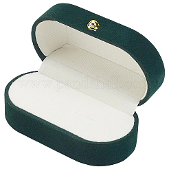 1шт прямоугольная бархатная коробка для парных колец&nbsp;CON-BBC0001-20B